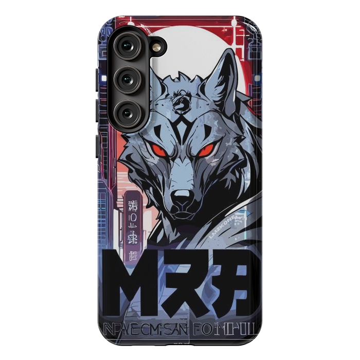 Galaxy S23 Plus StrongFit Cyberpunk Silver Wolf by LM2Kone