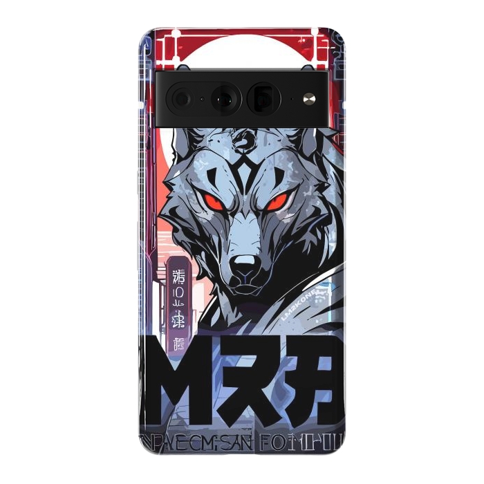 Pixel 7 Pro StrongFit Cyberpunk Silver Wolf by LM2Kone