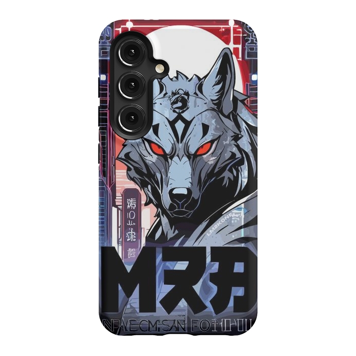 Galaxy S24 StrongFit Cyberpunk Silver Wolf by LM2Kone