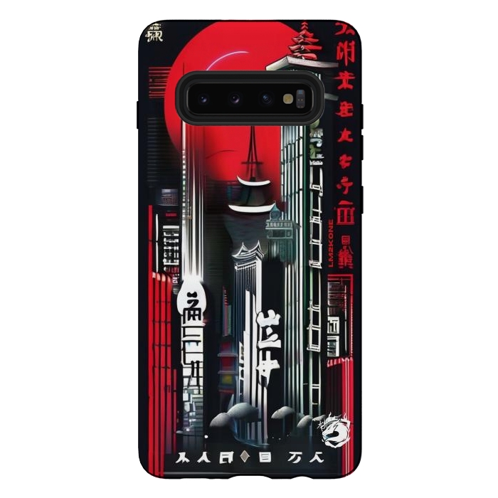 Galaxy S10 plus StrongFit City Japanese Modern by LM2Kone