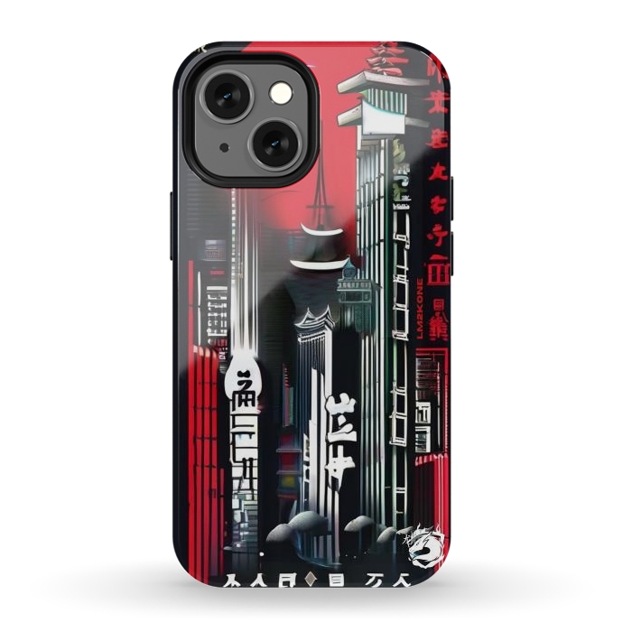 iPhone 12 mini StrongFit City Japanese Modern by LM2Kone