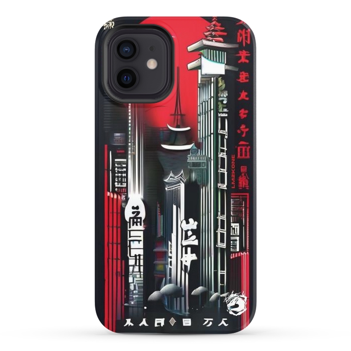 iPhone 12 StrongFit City Japanese Modern by LM2Kone