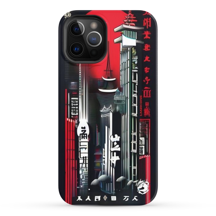 iPhone 12 Pro Max StrongFit City Japanese Modern by LM2Kone