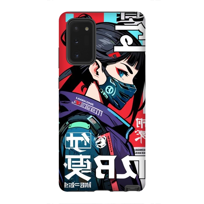 Galaxy Note 20 StrongFit Cyberpunk Ninja Kanji by LM2Kone