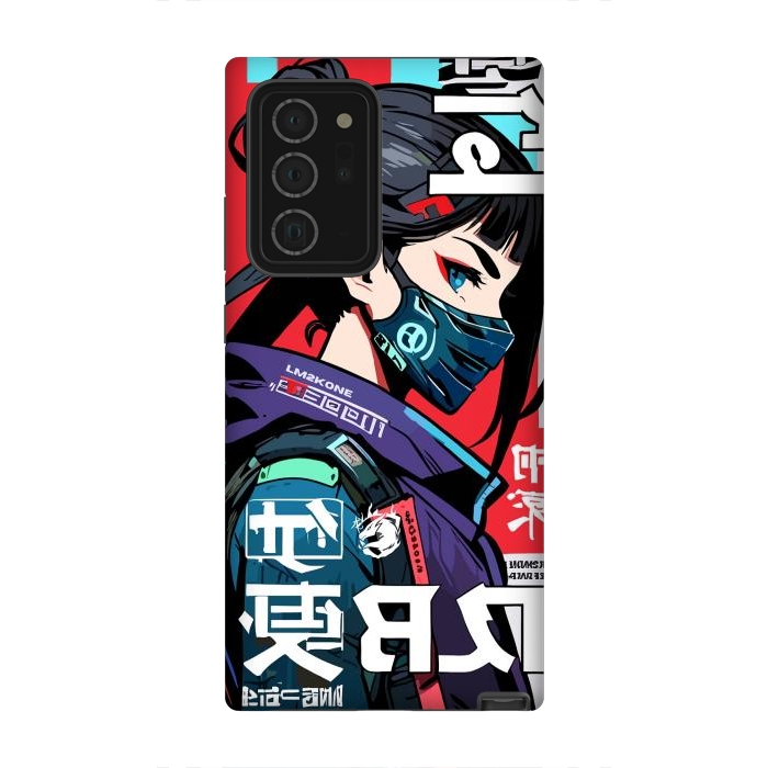 Galaxy Note 20 Ultra StrongFit Cyberpunk Ninja Kanji by LM2Kone