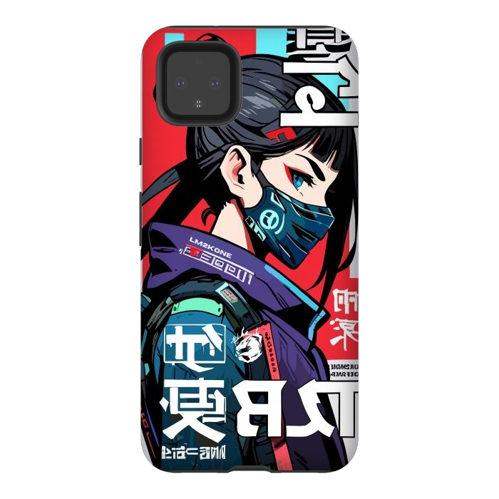 Pixel 4XL StrongFit Cyberpunk Ninja Kanji by LM2Kone