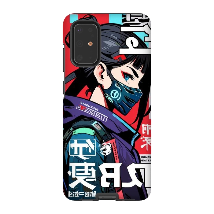 Galaxy S20 Plus StrongFit Cyberpunk Ninja Kanji by LM2Kone