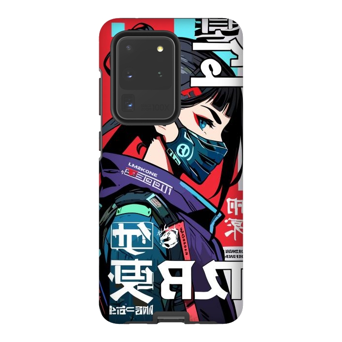 Galaxy S20 Ultra StrongFit Cyberpunk Ninja Kanji by LM2Kone