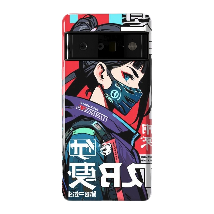 Pixel 6 Pro StrongFit Cyberpunk Ninja Kanji by LM2Kone