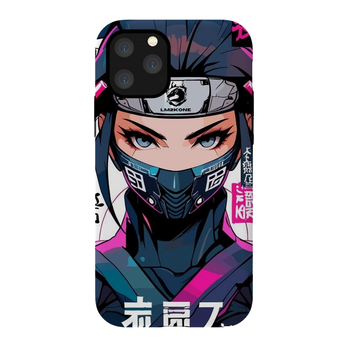 iPhone 11 Pro StrongFit Shinobi Ninja Girl by LM2Kone