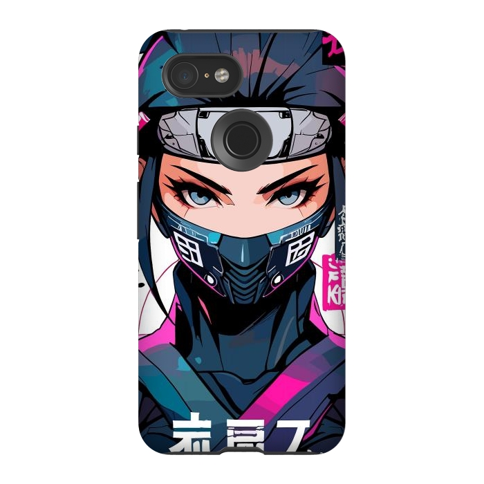 Pixel 3 StrongFit Shinobi Ninja Girl by LM2Kone