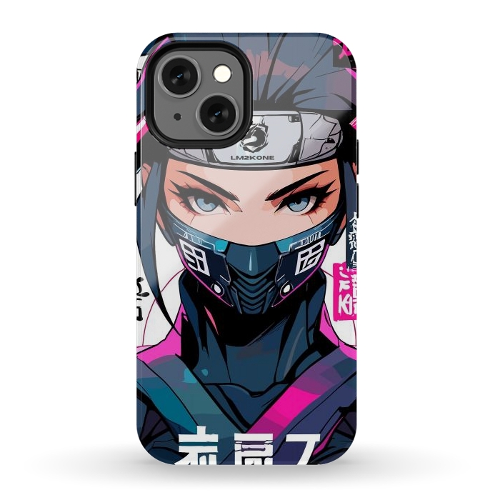 iPhone 12 mini StrongFit Shinobi Ninja Girl by LM2Kone