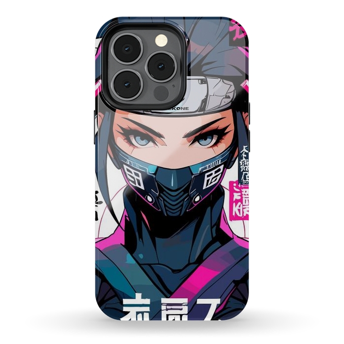 iPhone 13 pro StrongFit Shinobi Ninja Girl by LM2Kone