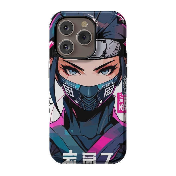 iPhone 14 Pro StrongFit Shinobi Ninja Girl by LM2Kone