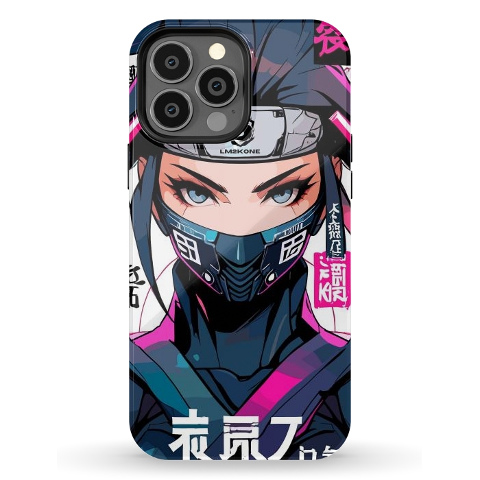 iPhone 13 Pro Max StrongFit Shinobi Ninja Girl by LM2Kone