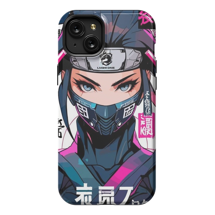 iPhone 15 Plus StrongFit Shinobi Ninja Girl by LM2Kone