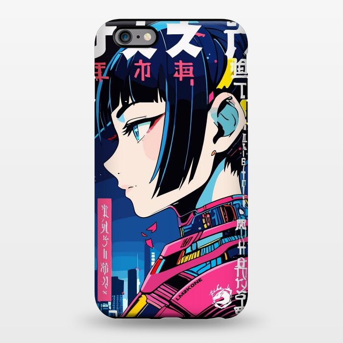 iPhone 6/6s plus StrongFit Cyberpunk Night Girl by LM2Kone