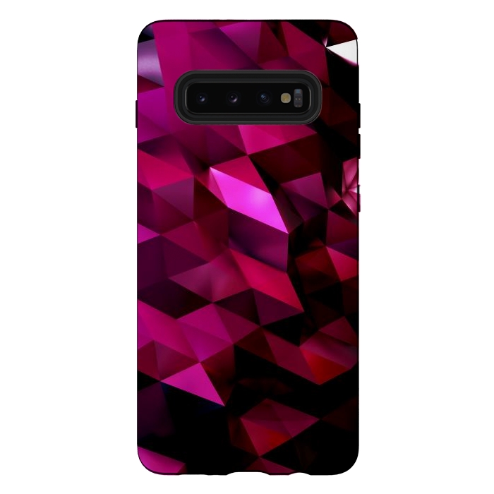 Galaxy S10 plus StrongFit Red Diamond by JohnnyVillas