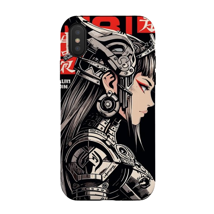 iPhone Xs / X StrongFit Warrior Red Valkyrie by LM2Kone