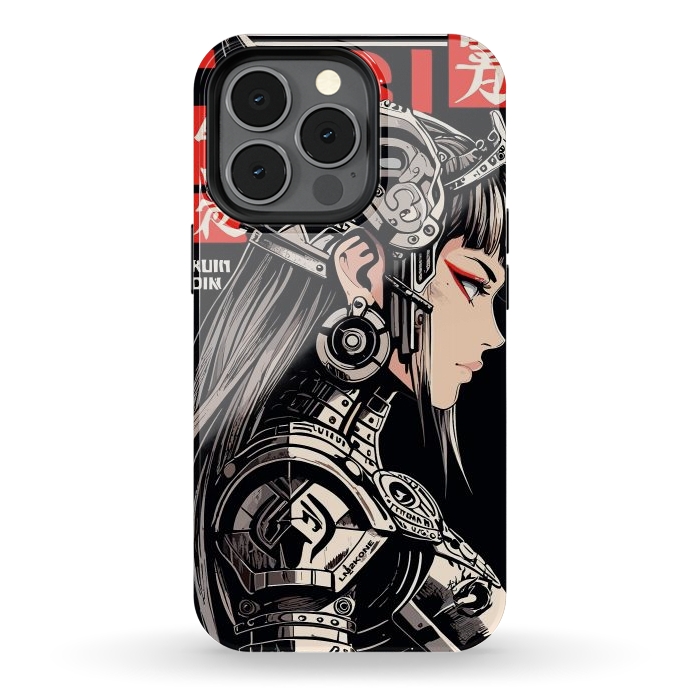 iPhone 13 pro StrongFit Warrior Red Valkyrie by LM2Kone