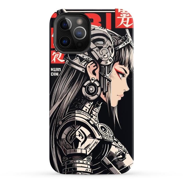 iPhone 12 Pro Max StrongFit Warrior Red Valkyrie by LM2Kone