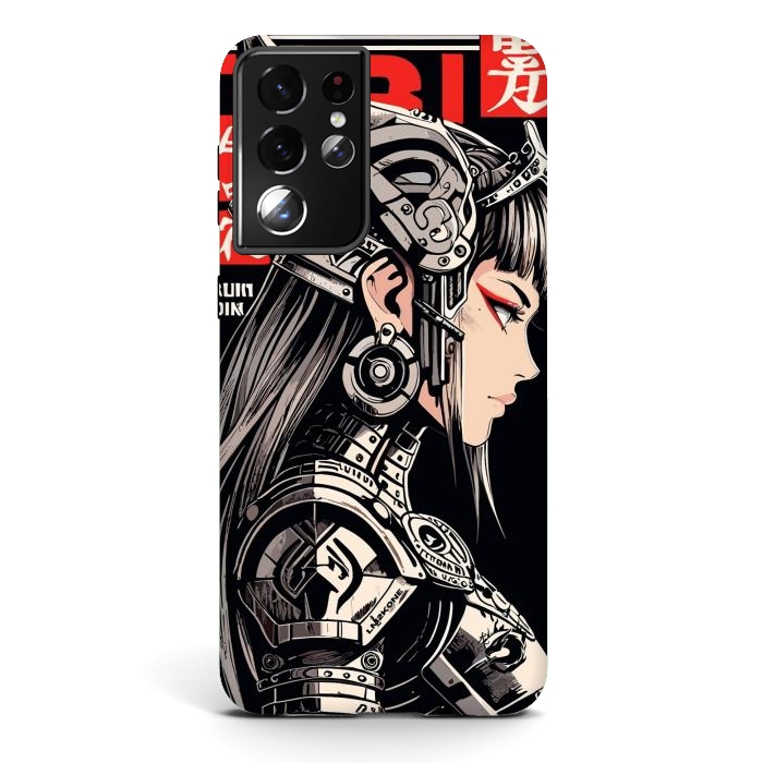 Galaxy S21 ultra StrongFit Warrior Red Valkyrie by LM2Kone