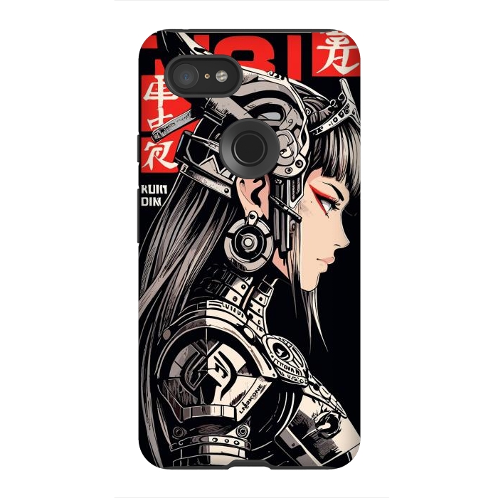 Pixel 3XL StrongFit Warrior Red Valkyrie by LM2Kone