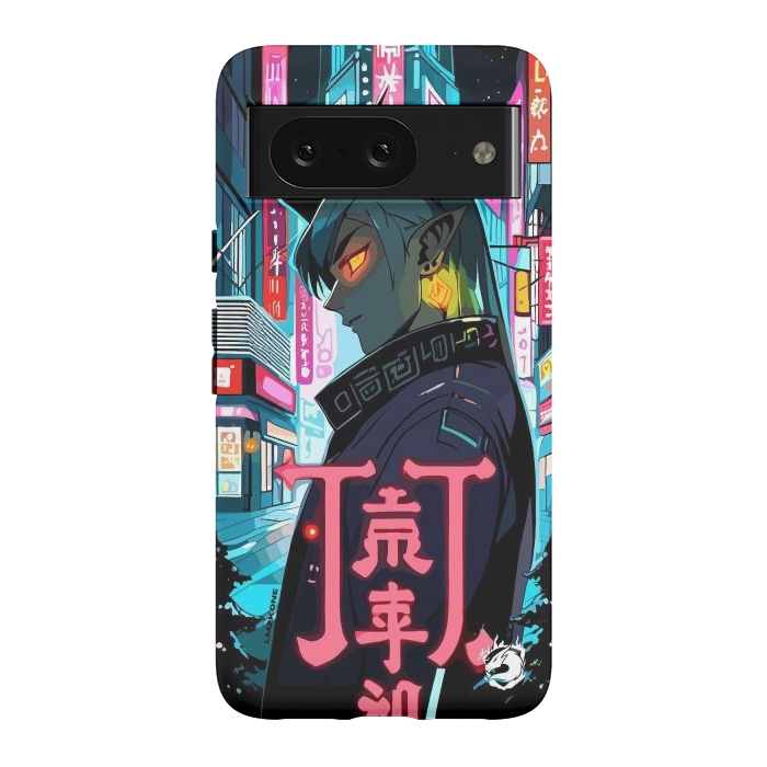 Pixel 8 StrongFit Cyberpunk Oni Neon by LM2Kone