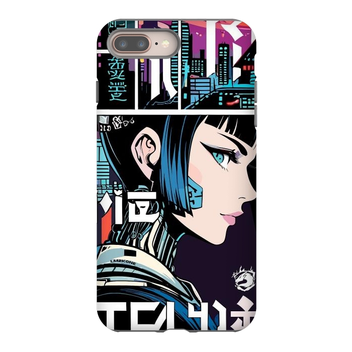 iPhone 7 plus StrongFit Manga Japan Girl by LM2Kone