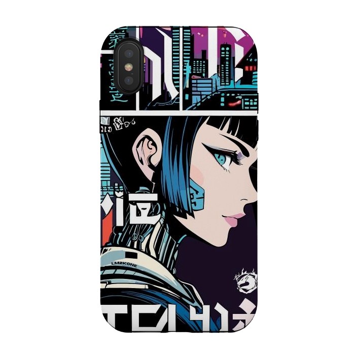 iPhone Xs / X StrongFit Manga Japan Girl by LM2Kone