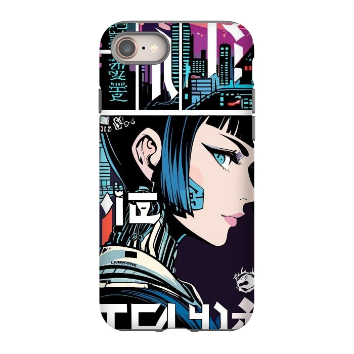 iPhone 8 StrongFit Manga Japan Girl by LM2Kone