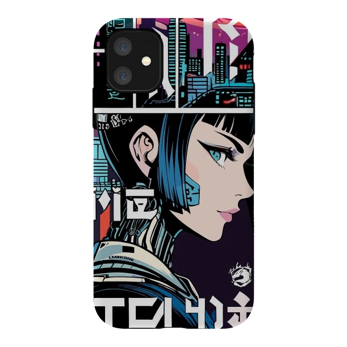 iPhone 11 StrongFit Manga Japan Girl by LM2Kone