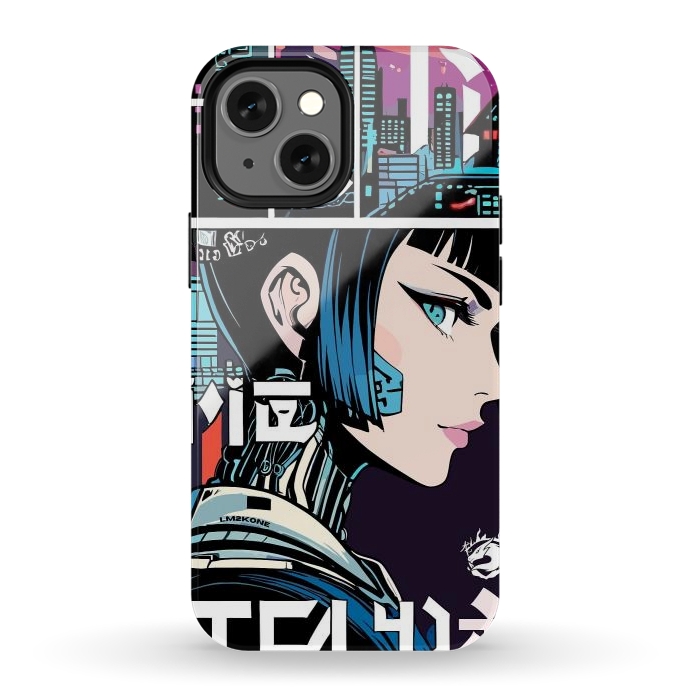 iPhone 12 mini StrongFit Manga Japan Girl by LM2Kone