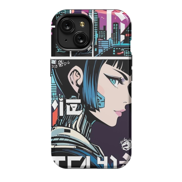 iPhone 15 StrongFit Manga Japan Girl by LM2Kone