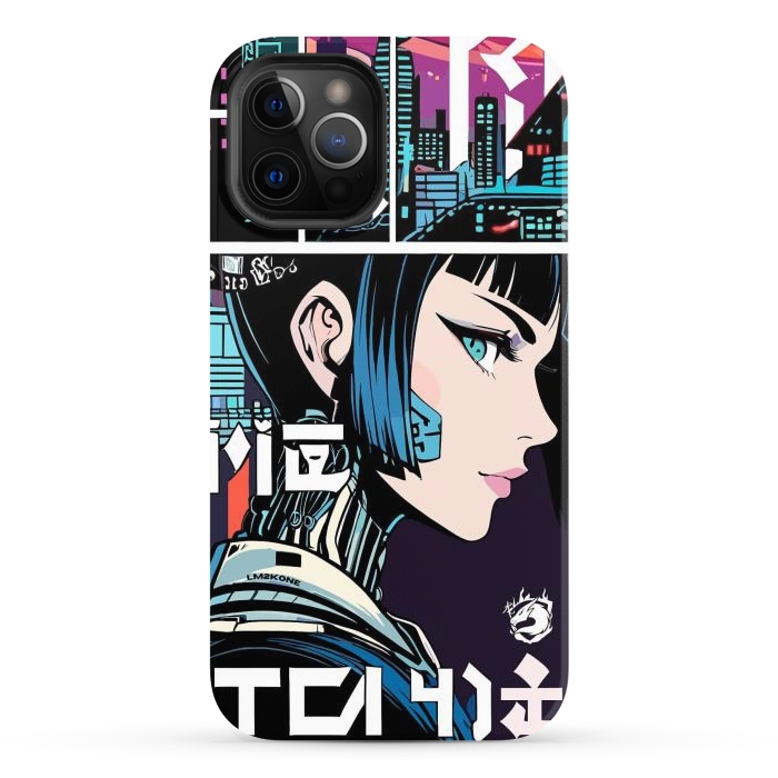 iPhone 12 Pro Max StrongFit Manga Japan Girl by LM2Kone