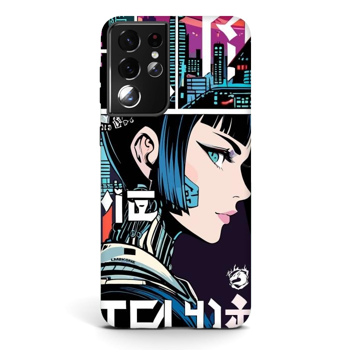 Galaxy S21 ultra StrongFit Manga Japan Girl by LM2Kone