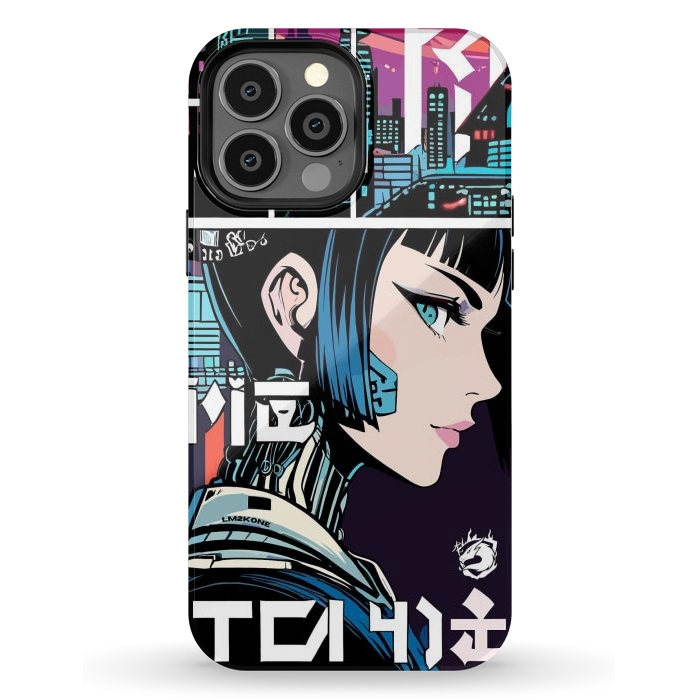 iPhone 13 Pro Max StrongFit Manga Japan Girl by LM2Kone