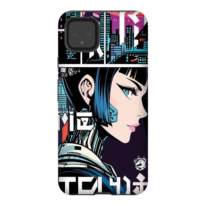 Pixel 4XL StrongFit Manga Japan Girl by LM2Kone