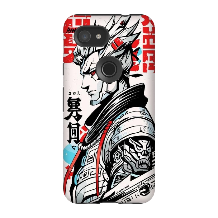 Pixel 3A StrongFit Warrior Japan Kanji by LM2Kone