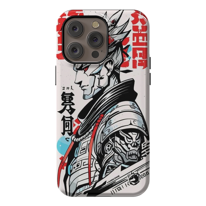 iPhone 14 Pro max StrongFit Warrior Japan Kanji by LM2Kone