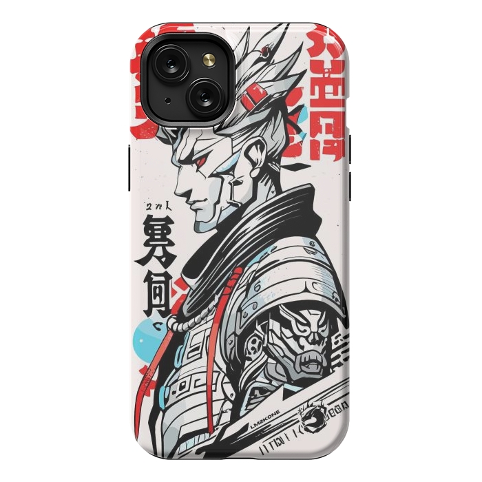 iPhone 15 Plus StrongFit Warrior Japan Kanji by LM2Kone