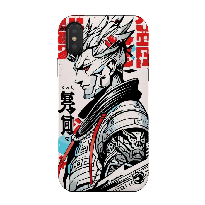 iPhone Xs / X StrongFit Warrior Japan Kanji by LM2Kone