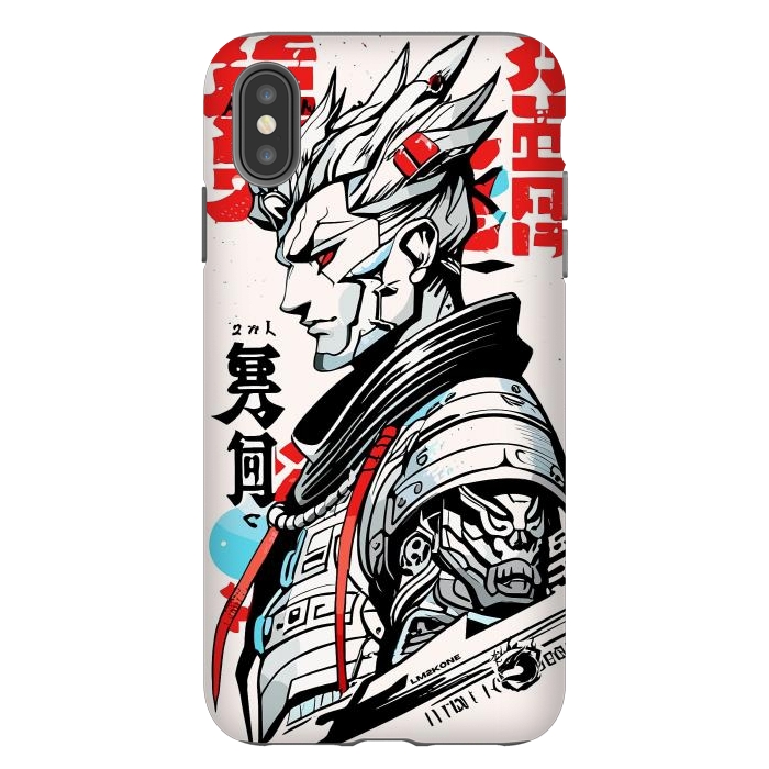 iPhone Xs Max StrongFit Warrior Japan Kanji by LM2Kone