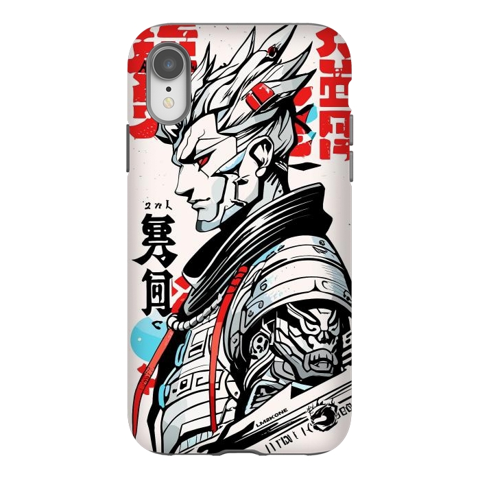 iPhone Xr StrongFit Warrior Japan Kanji by LM2Kone