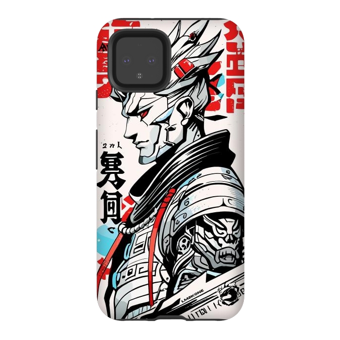 Pixel 4 StrongFit Warrior Japan Kanji by LM2Kone