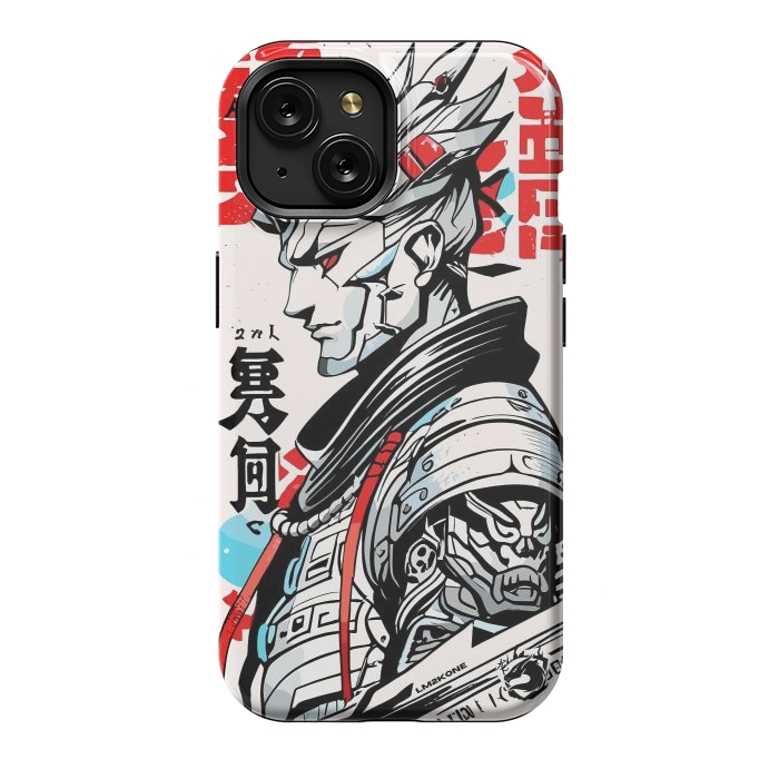 iPhone 15 StrongFit Warrior Japan Kanji by LM2Kone