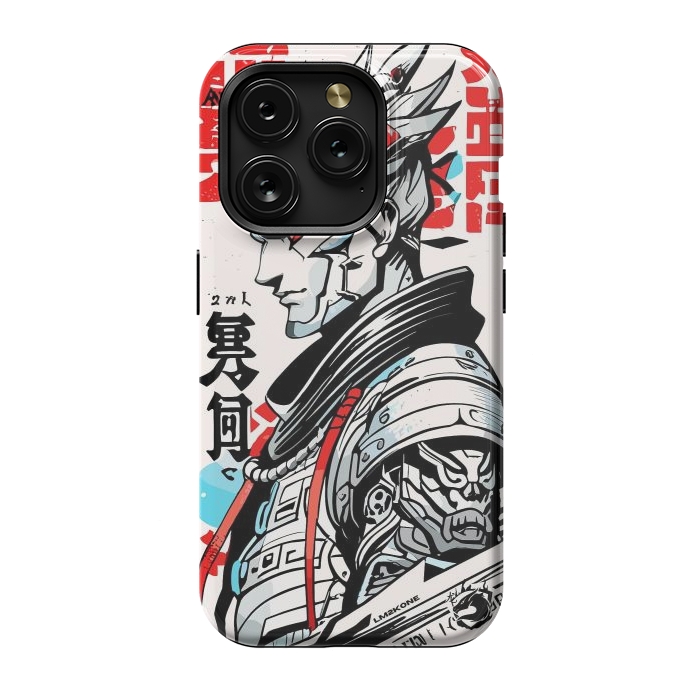 iPhone 15 Pro StrongFit Warrior Japan Kanji by LM2Kone