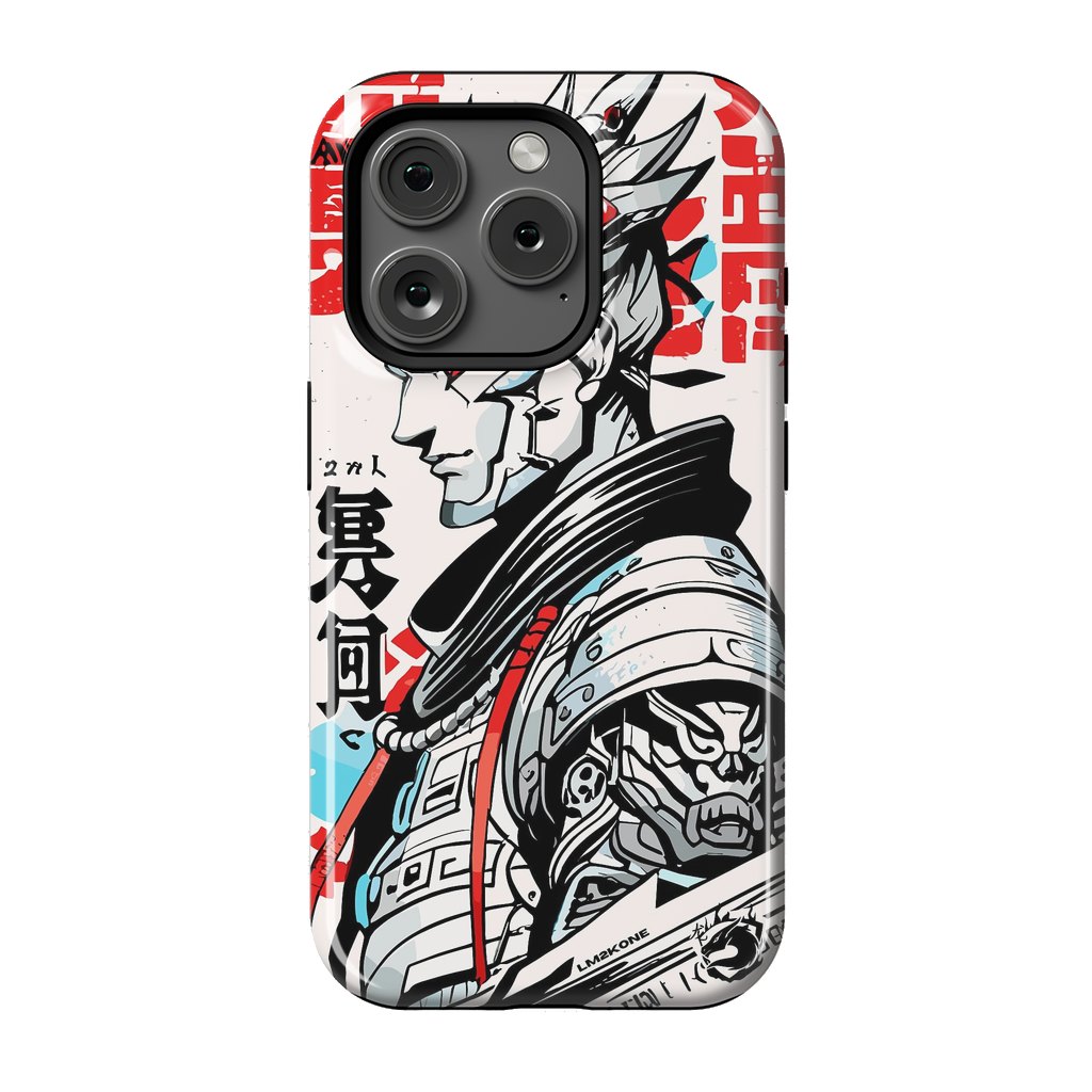 iPhone 15 Pro StrongFit Warrior Japan Kanji by LM2Kone