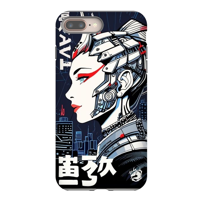 iPhone 7 plus StrongFit Cyborg Japan Girl by LM2Kone