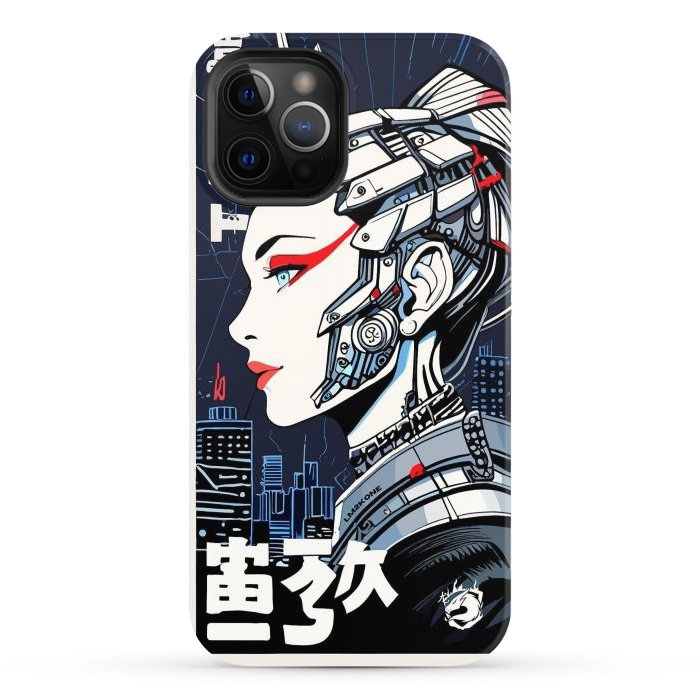 iPhone 12 Pro Max StrongFit Cyborg Japan Girl by LM2Kone